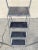 Vintage Ballymore Warehouse Garage 4 Step Metal Rolling Safety Ladder With Rails For Sale - Image 4 of 10