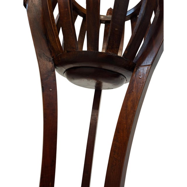 Vintage Cherry Wood Plant Pot, 1990s For Sale - Image 9 of 11