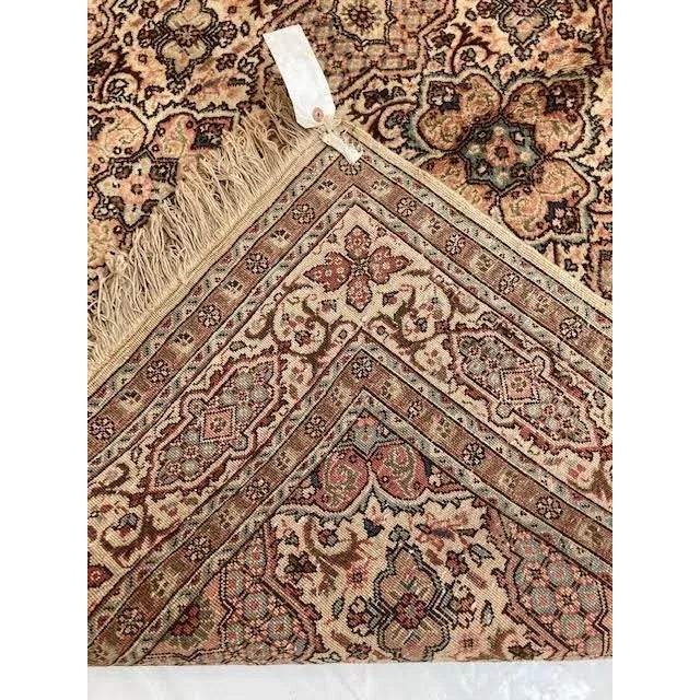 Beige 1960s Vintage Persian Tabriz Rug For Sale - Image 8 of 10