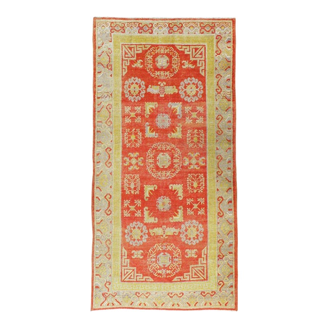 Galerie Shabab Collection Early 20th Century East Turkestan Khotan Rug For Sale