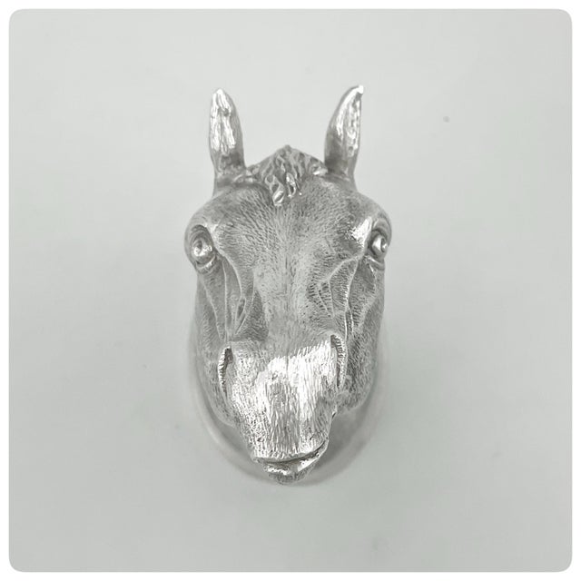 English Sterling Silver and Vermeil Jubilee Stirrup Cup, London, 1977 For Sale - Image 4 of 7