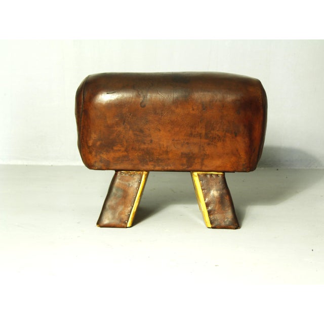 Leather Gymnastics Pommel Horse, 1950s For Sale - Image 11 of 14