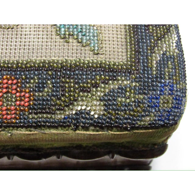 English Victorian Beadwork Box For Sale - Image 10 of 17