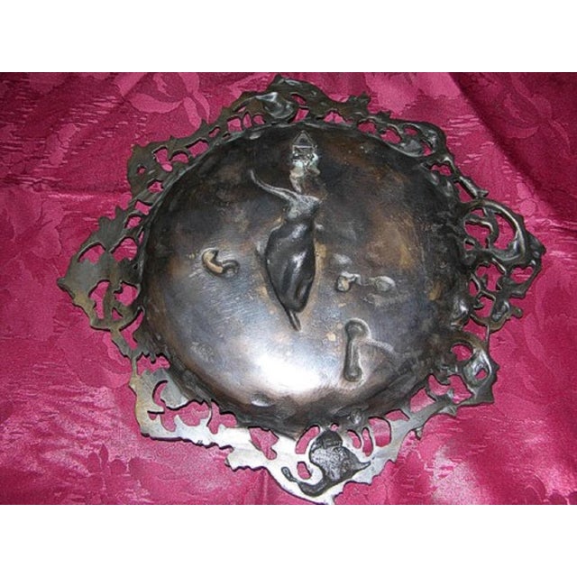 Embossed Chiseled Bronze Plate with Botticelli's Spring Decor For Sale - Image 5 of 6