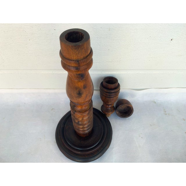 Container on High Leg in Mahogany Wood, 1890s For Sale - Image 15 of 18