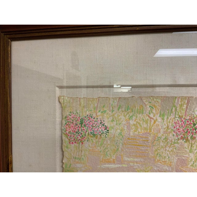 Linen Brechneff Gouache Water Color Painting For Sale - Image 8 of 8
