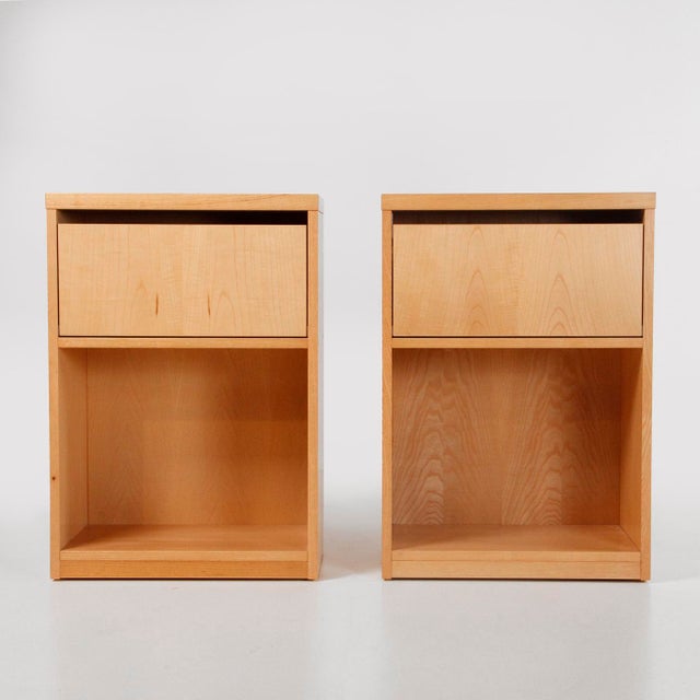 Wood Italian Bedside Tables, 1970s, Set of 2 For Sale - Image 7 of 9