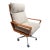 Vintage Upholstered and Teak Swivel Armchair Attributed to Arnie Wahl Iversen for Komfort For Sale