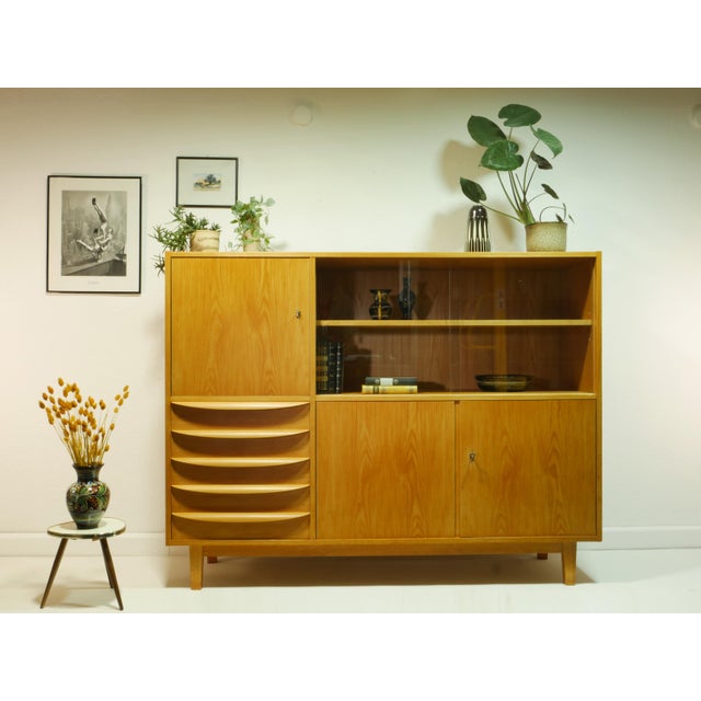 Mid-Century Living Room Cabinet from Hellerau Möbel, Germany, 1960s For Sale - Image 6 of 18