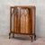 Small English Display Cabinet with Curved Doors and Glass, 1920 For Sale - Image 4 of 9