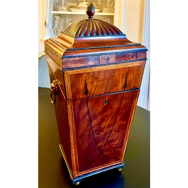 Wood 19th C. English Regency Cellarette For Sale - Image 7 of 11