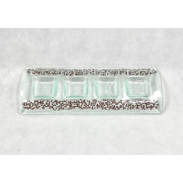 Postmodern Candleholder with Bohemian Pomegranate attributed to Sklarna Turnov For Sale - Image 3 of 11