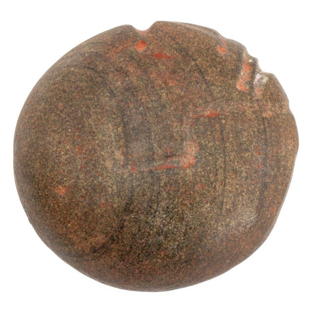 Mayan Human Head Carved Stone Celt For Sale - Image 4 of 4