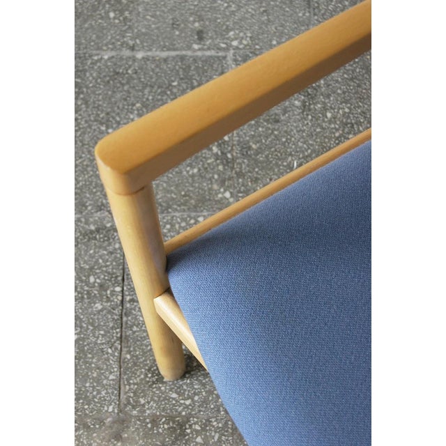 Blue CH52 Armchair by Hans J. Wegner for Carl Hansen & Son For Sale - Image 8 of 11