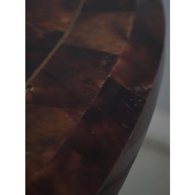 Maitland Smith Tessellated Top Iron Base Console Table For Sale - Image 9 of 15