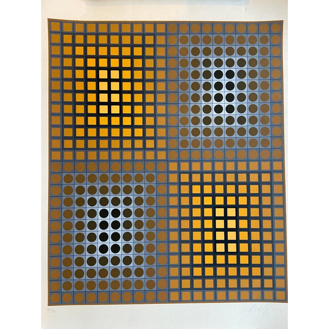 Victor Vasarely, Composition, 1980s, Lithograph For Sale - Image 5 of 5