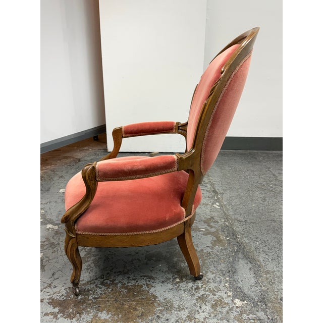 Victorian Rococo Revival Armchair, Early 20th Century For Sale - Image 4 of 12