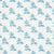 Schumacher Torbay Hand Blocked Print Fabric in Blue For Sale