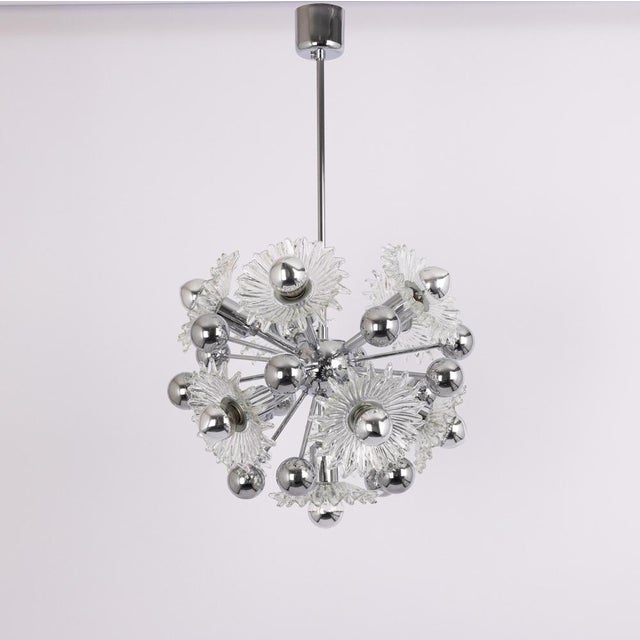 Mid-Century Sputnik Chandelier from Doria Leuchten, Germany, 1970s For Sale - Image 6 of 13