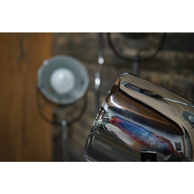 Chrome 1960s Pair of Goffredo Reggiani 4 Arm Post Modern Chrome Table Lamps For Sale - Image 8 of 10