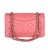Chanel Pink Quilted Lambskin Medium Classic Double Flap Bag For Sale - Image 4 of 9