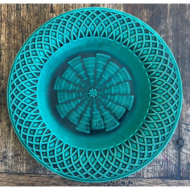 Minton English Majolica Plate, c.1880 For Sale - Image 9 of 12