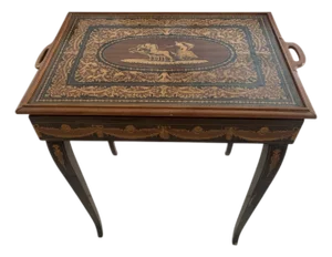 French Art Deco 1940's Marquetry Roulette Game Table