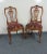 Italian Rococo Style Carved Walnut Side Chairs - a Pair For Sale In Philadelphia - Image 6 of 8