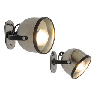 Wall Lamps by Gae Aulenti and Livio Castiglioni for Stilnovo, 1970s, Set of 2 For Sale