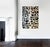 Impressive black & white abstract painting by Christopher (Cyrstofer) Shoemaker (American b. 1969). This acrylic on canvas...