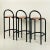 Set of 3 Postmodern 1980s Bar Stools For Sale In Los Angeles - Image 6 of 8