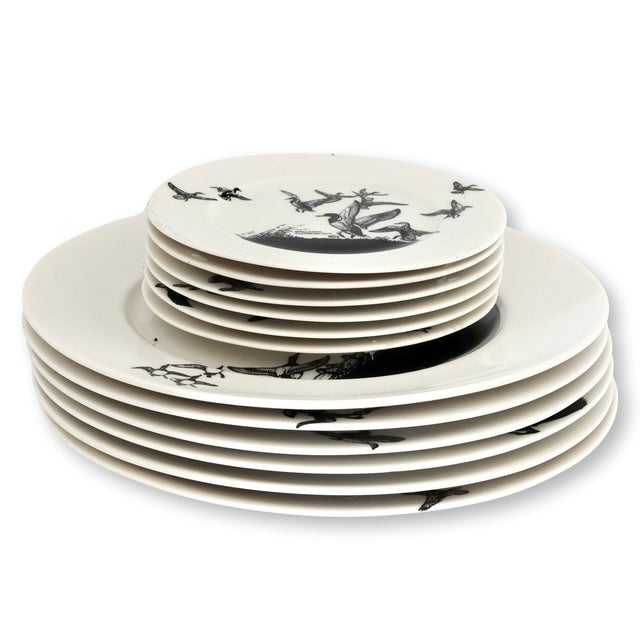 Mid 20th Century Lynn Bogue Hunt "Game Bird" Porcelain Plates, Service for 6 For Sale - Image 4 of 6