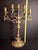 Rococo Antique Polish Brass 5 Light Sabbath Candelabra 19th C Judaica Menorah Candle For Sale - Image 3 of 18