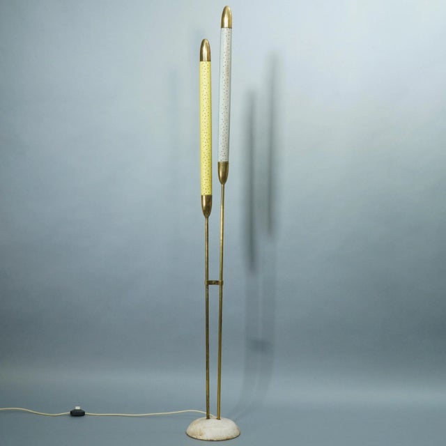 Gold Vintage Floor Lamp by Ernest Igl for Hillebrand Lighting, 1950s For Sale - Image 8 of 8