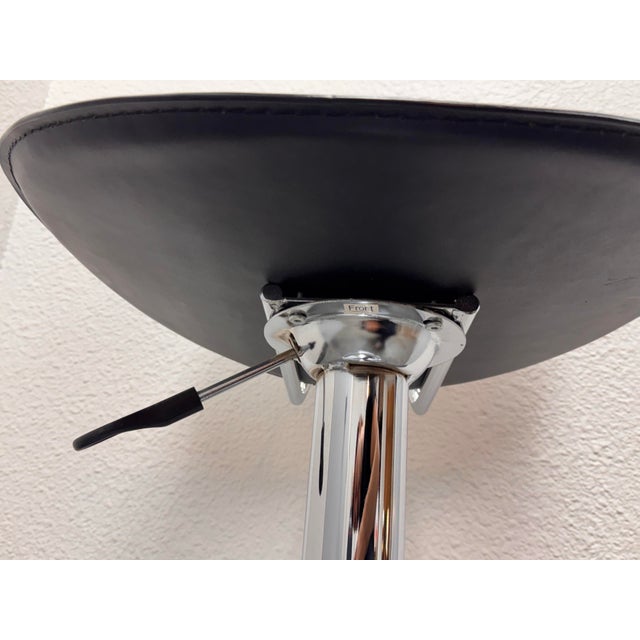 Contemporary Adjustable Swivel Stool For Sale - Image 4 of 12