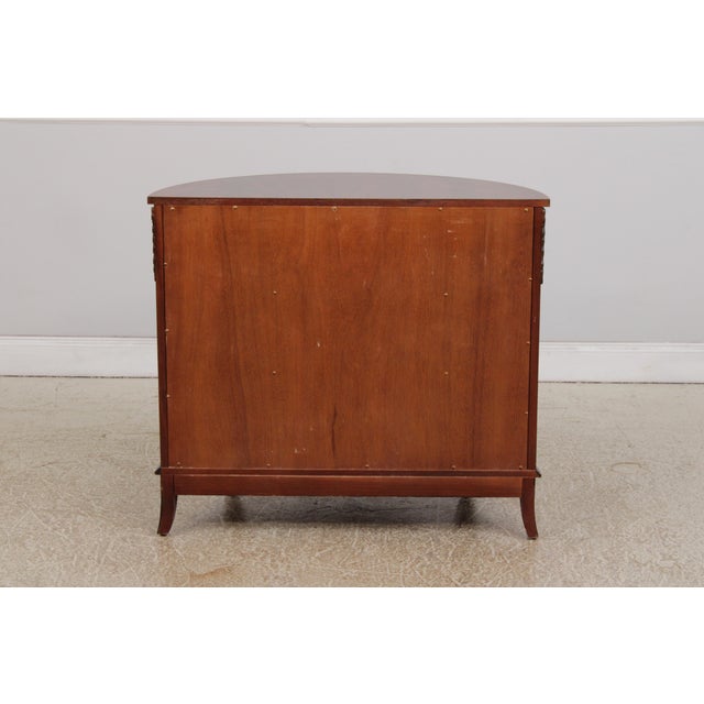 Councill Craftsman Inlaid Mahogany Demilune Chest For Sale - Image 15 of 15