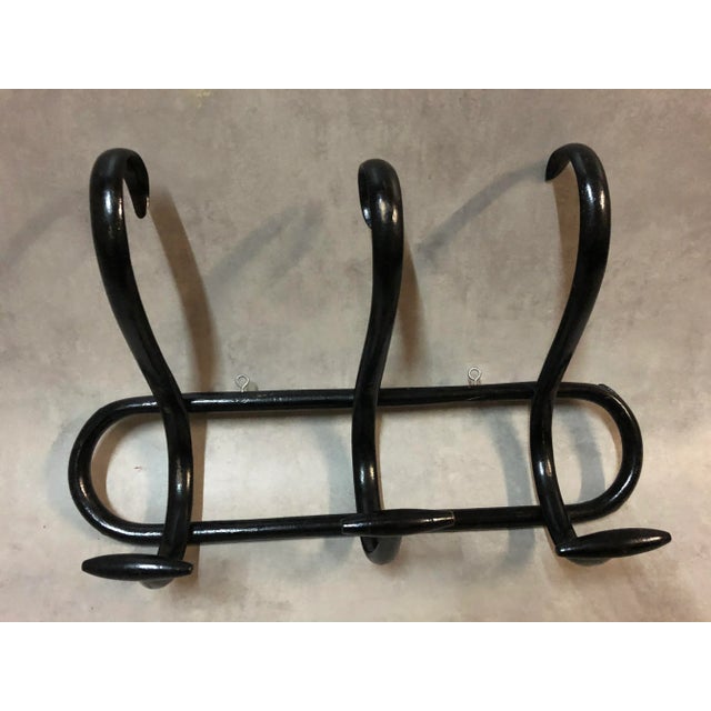 Antique Model S3 Black Bentwood Coat Rack by Thonet For Sale - Image 9 of 9