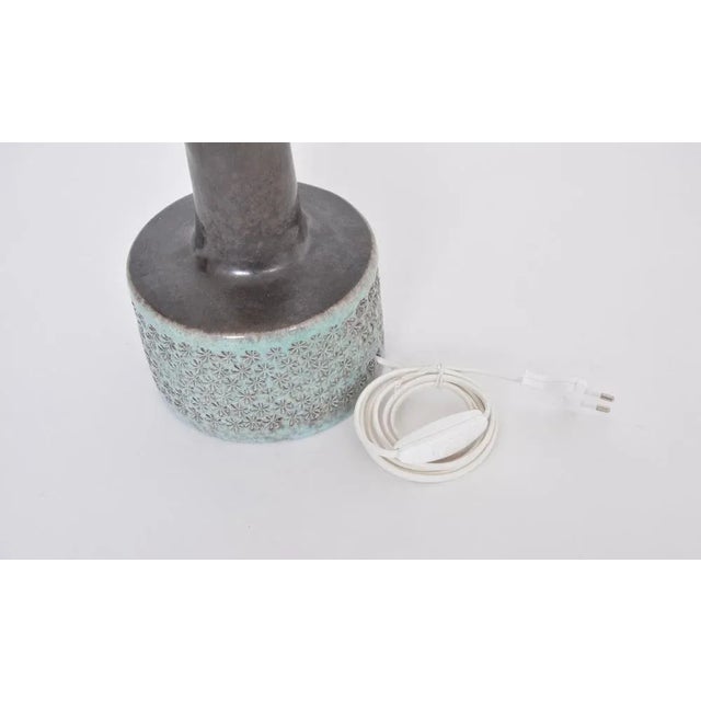 Mid-Century Danish Modern Handmade Ceramic Table Lamp, 1970s For Sale - Image 6 of 7