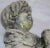 Midcentury Concrete Statue of Baby Holding Bunnies For Sale - Image 9 of 10
