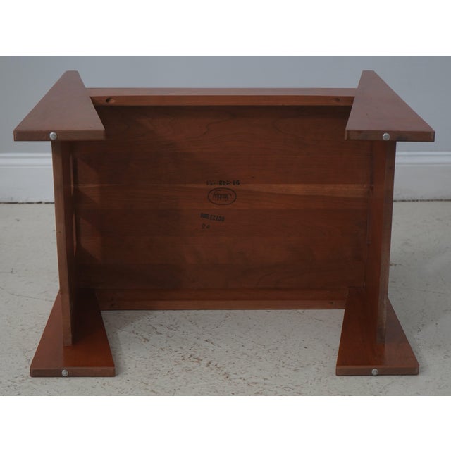 Stickley Cherry Mission Limbert Bench For Sale - Image 13 of 14
