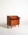 Teak secretary with three large drawers, a pull-out writing surface, and three small upper drawers. Made by Markaryds...