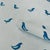 Schumacher Sample - Schumacher Birds Print Wallcovering In Navy On Sky For Sale - Image 4 of 5