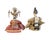 Japanese Antique Japanese Meiji Period Hina Emperor & Empress Gofun Dolls – Imperial Pair, 13–14 Inches For Sale - Image 3 of 9