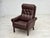 Danish Armchair in Brown Furniture Leather, 1970s For Sale - Image 16 of 18