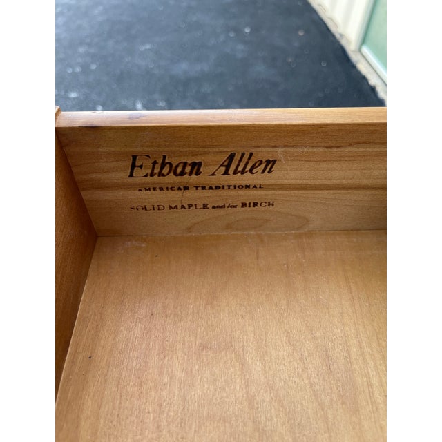 American 1980s Ethan Allen Maple and Birch Cabinet For Sale - Image 3 of 12
