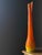 Vintage 60's Bittersweet l.e. Smith Orange Art Glass Swung Vase 30 1/2" Tall MCM Handblown Floor Vase For Sale - Image 11 of 15