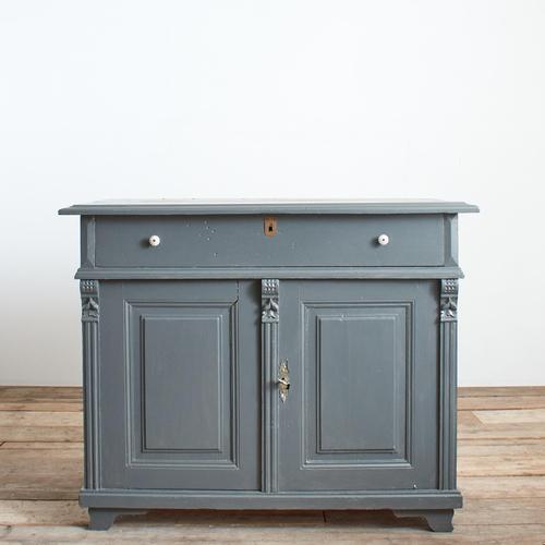 Vintage Rustic Painted Kitchen Sideboard For Sale - Image 6 of 7