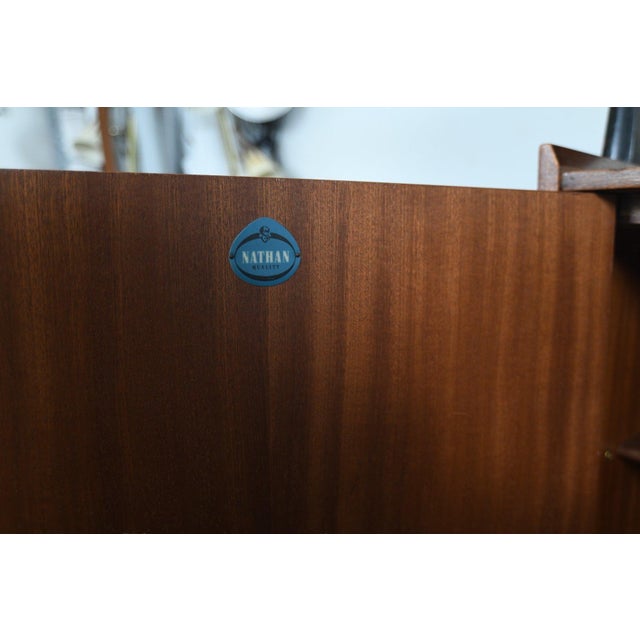 Wood Mid 20th Century Double High Sideboard in Mahogany by Nathan For Sale - Image 7 of 16