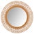 Mid-Century Italian Bamboo and Wicker Round Mirror by Franco Albini, 1960s For Sale