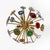 2000 - 2009 Sputnik Italian Ceiling Lamp with Agate Stone Sections and Brass, 2000 For Sale - Image 5 of 10